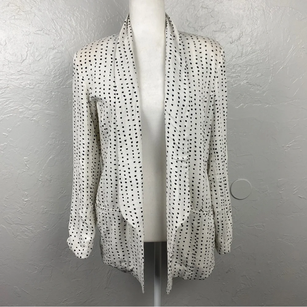 Just Female dot relaxed “mou” blazer size Large - Picture 1 of 11